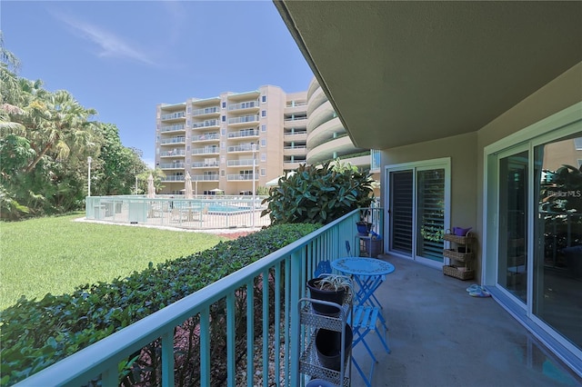 view of balcony