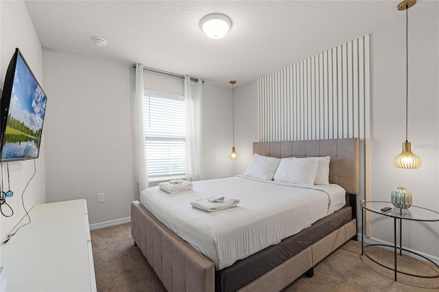 bedroom with carpet floors