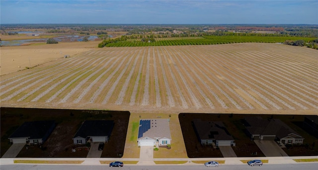 drone / aerial view featuring a rural view