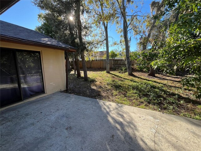 view of yard with a patio