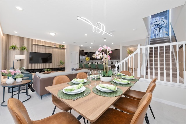 view of dining area