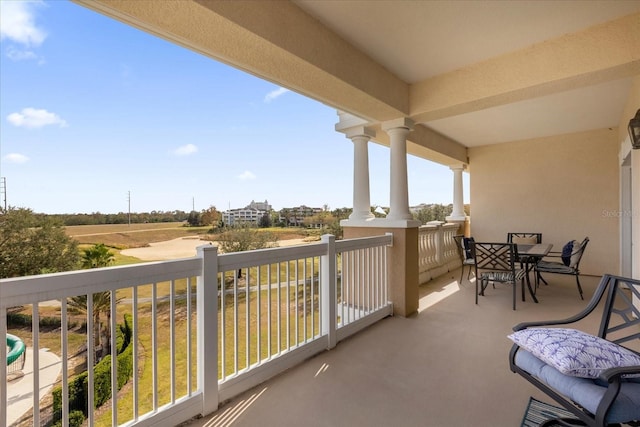 view of balcony