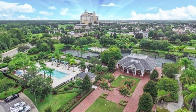 birds eye view of property