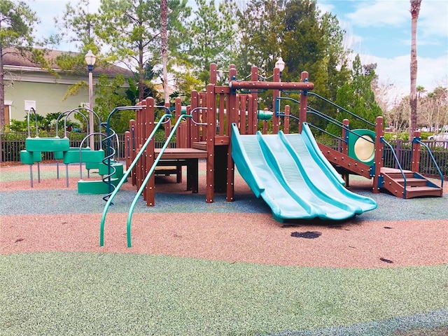 view of play area