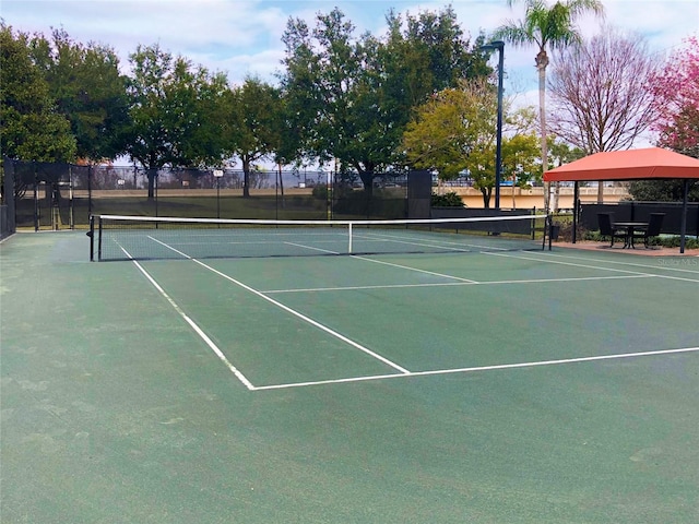 view of tennis court