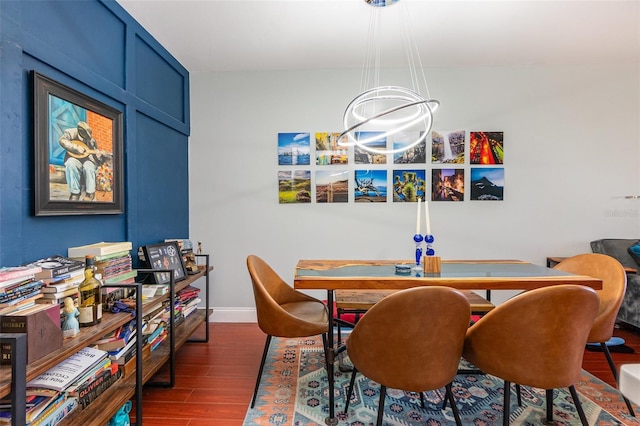 dining room featuring dark hardwood / wood-style floors