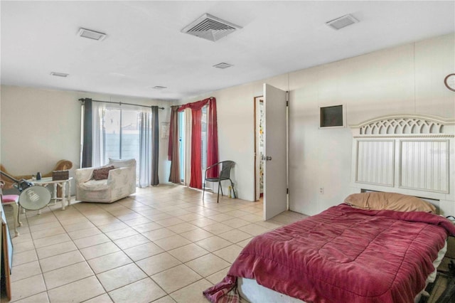 view of tiled bedroom