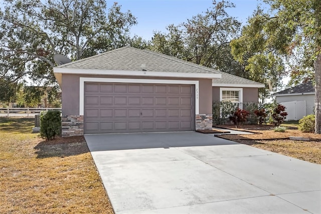 view of front of home featuring a garage