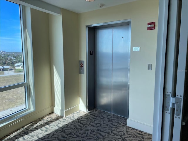 doorway with elevator