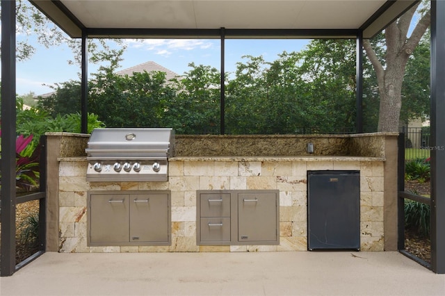 view of patio / terrace with area for grilling