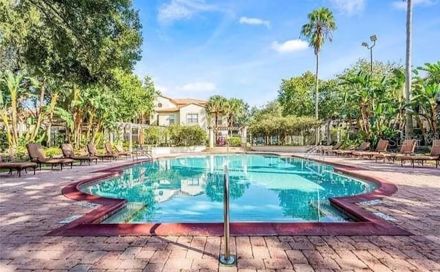 view of pool with a patio area