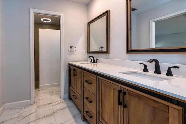 bathroom featuring vanity