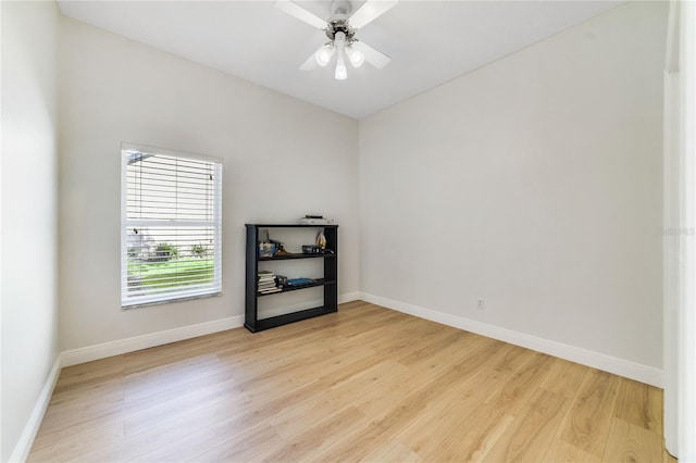 2226 Lake Marion Dr, Apopka, FL 32712 - spare room with light wood-style floors, baseboards, and ceiling fan