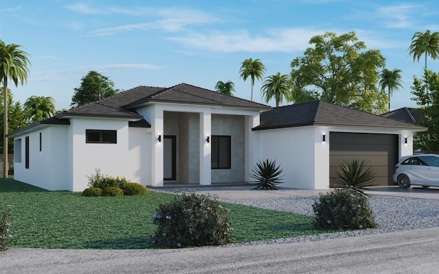 view of front of home featuring a garage