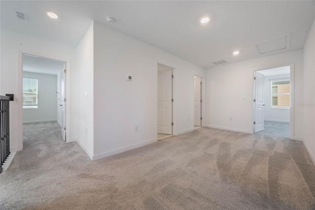 view of carpeted empty room