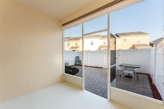 view of sunroom