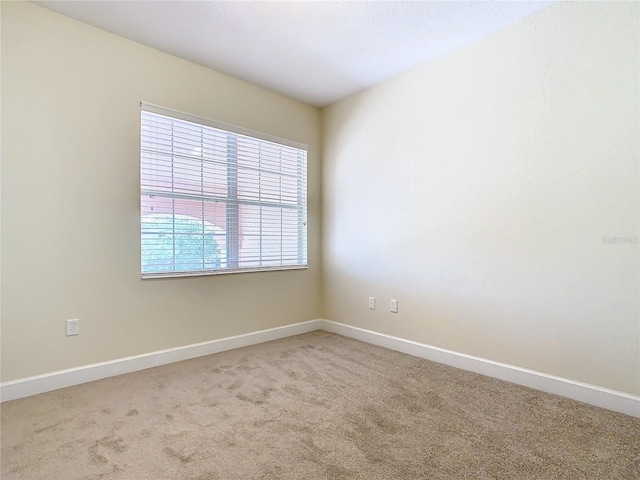 view of carpeted empty room