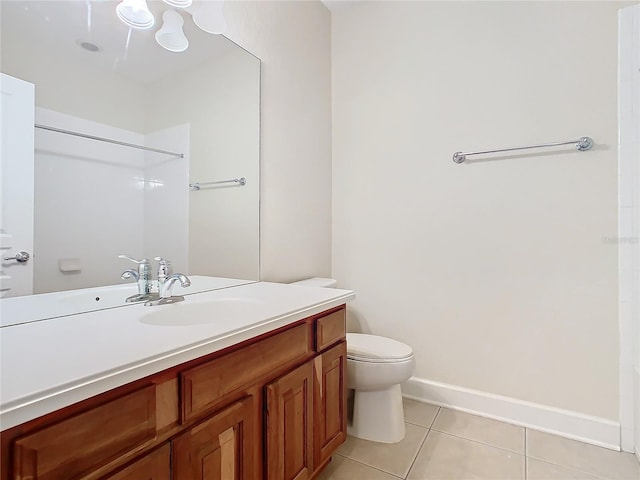 1300 Gilford Point Ln Unit 1300, Davenport, FL 33896 - bathroom with tile patterned floors, vanity, and a shower