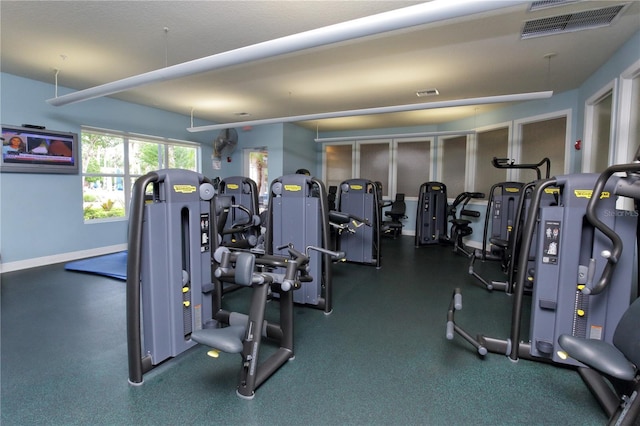 view of exercise room