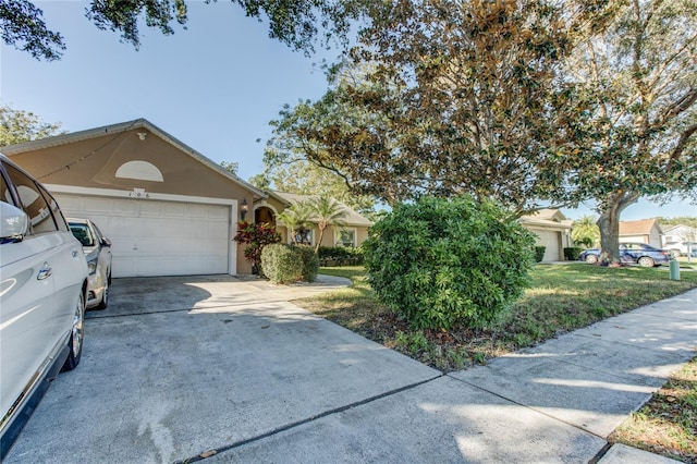 view of front of property with a front lawn