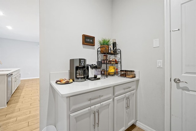 3359 Hanging Tide St, Winter Garden, FL 34787 - bar area featuring dishwasher, light wood-style flooring, and recessed lighting