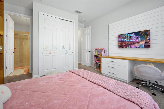 3359 Hanging Tide St, Winter Garden, FL 34787 - bedroom featuring carpet floors, a closet, and a desk