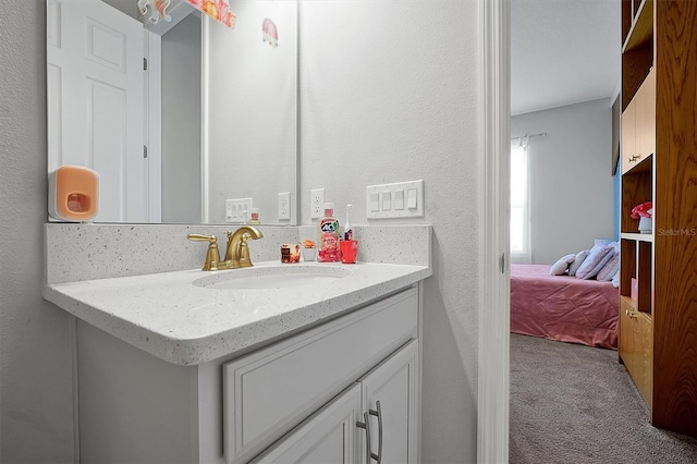 3359 Hanging Tide St, Winter Garden, FL 34787 - bathroom with vanity and a textured wall