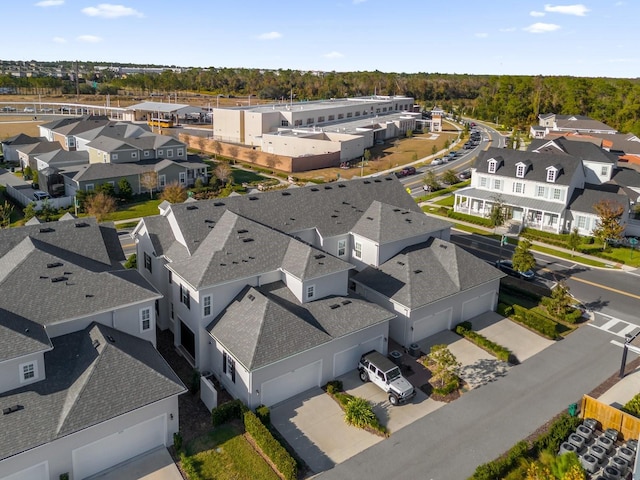 bird's eye view with a residential view