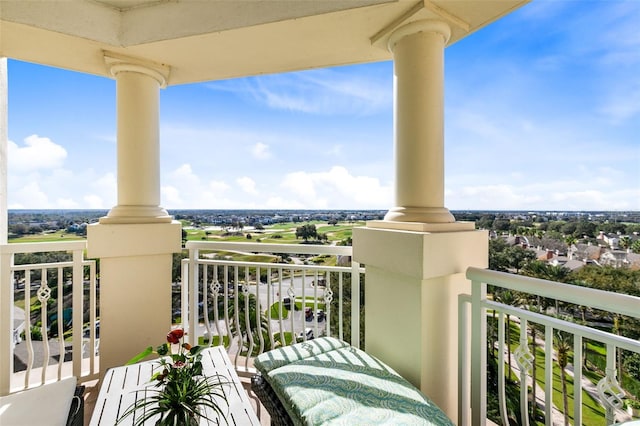 view of balcony