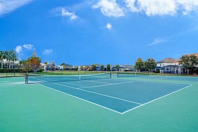 view of tennis court