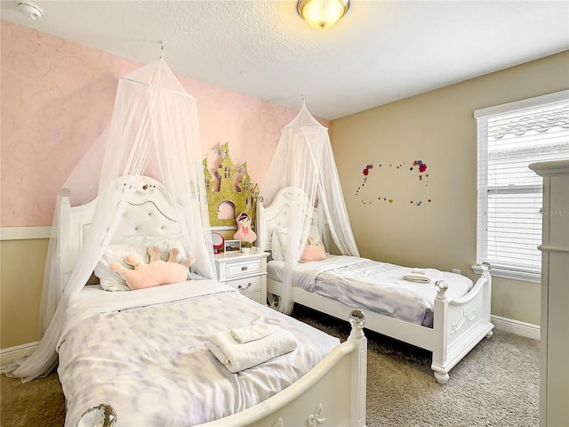 5303 Wildwood Way, Davenport, FL 33837 - bedroom with light colored carpet and a textured ceiling