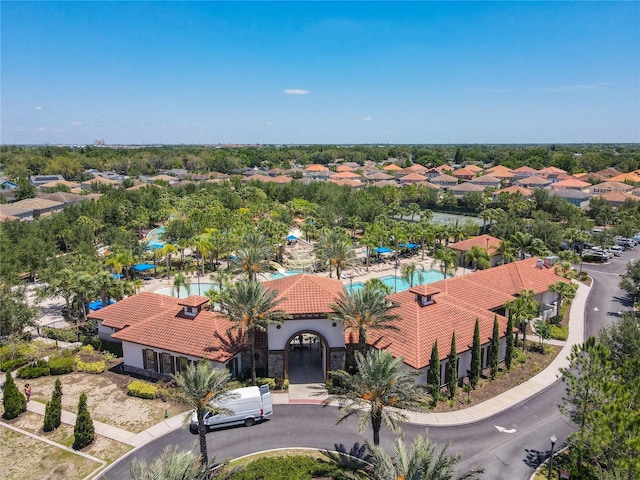 5303 Wildwood Way, Davenport, FL 33837 - aerial view of residential area featuring a pool