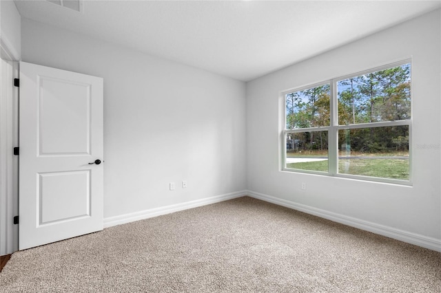 view of carpeted empty room