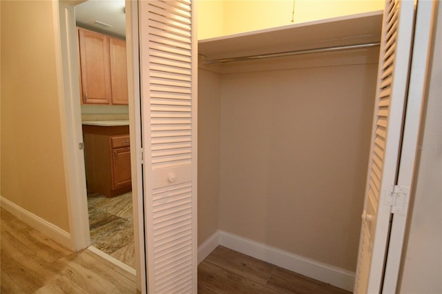 view of closet