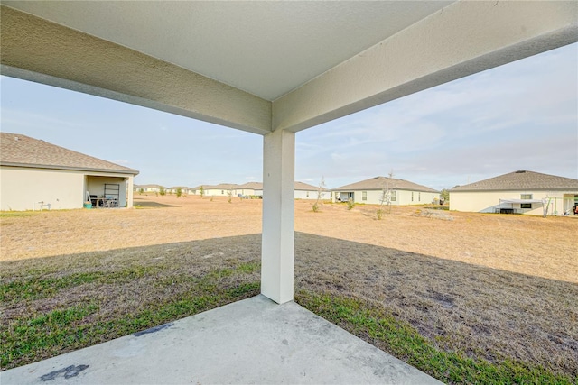 view of yard with a patio