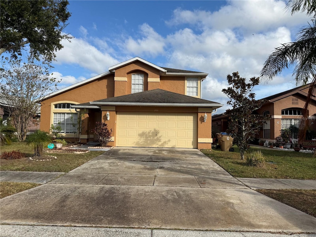 view of property with a front yard