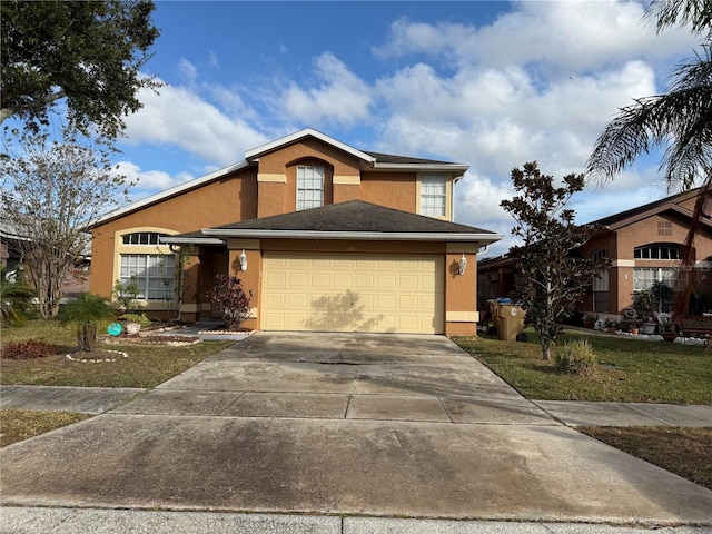 view of property with a front yard