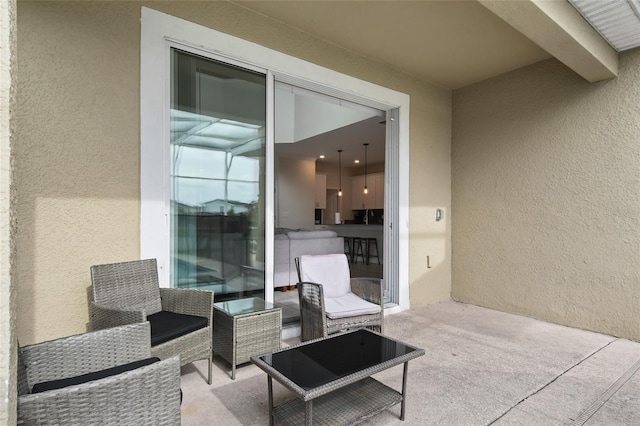 view of patio / terrace featuring outdoor lounge area