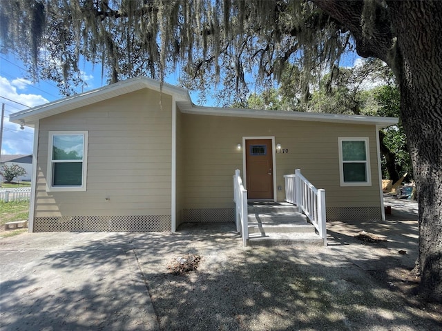 view of rear view of property