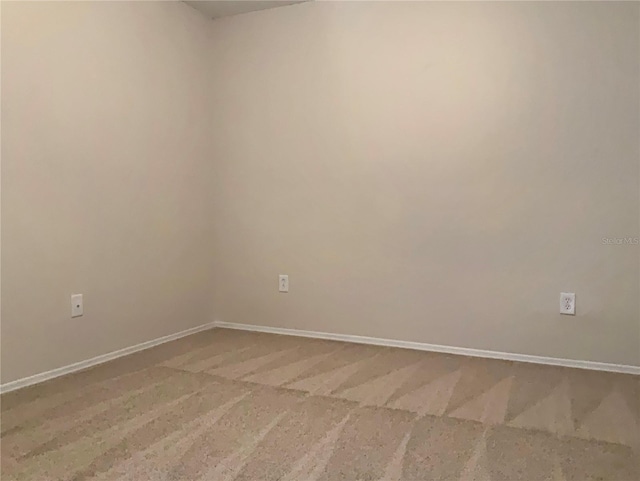 view of carpeted empty room