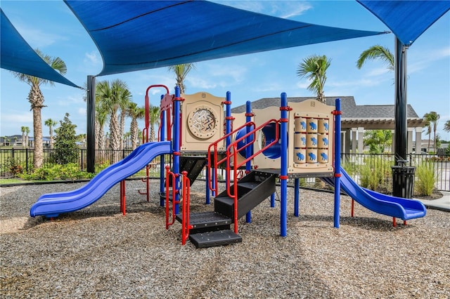 view of jungle gym