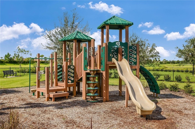 view of jungle gym