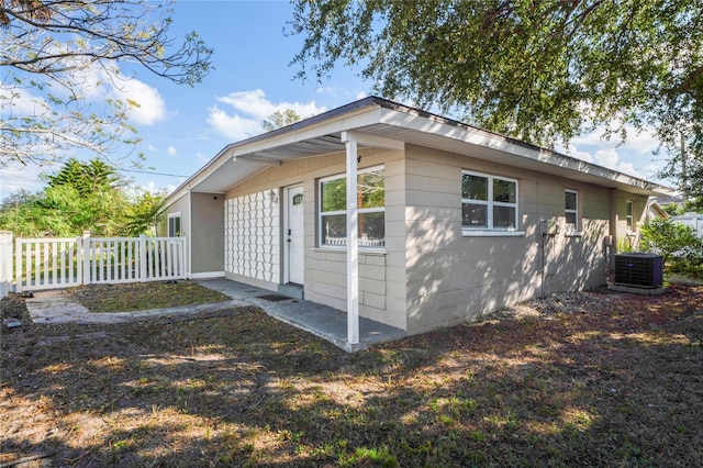 view of property exterior featuring cooling unit