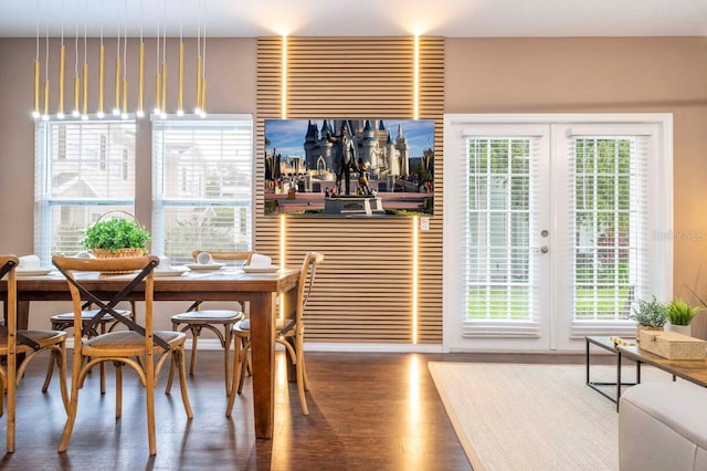 dining room featuring hardwood / wood-style floors