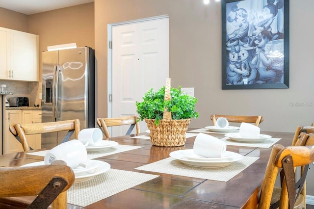 view of dining room