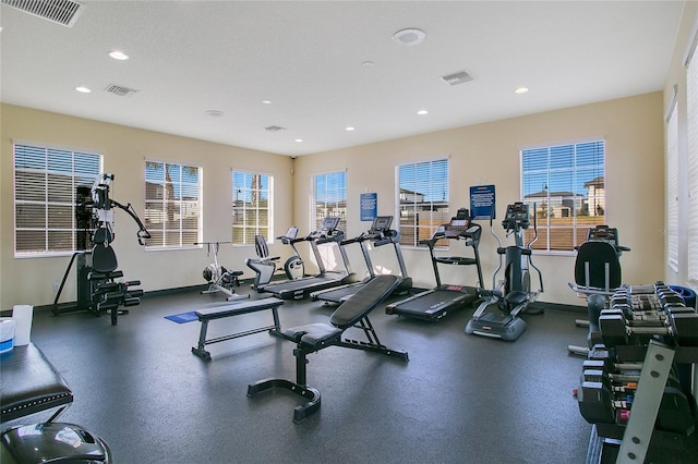 view of exercise room