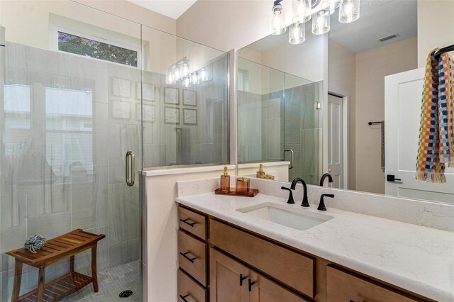 12133 Grand Oak Ln, Oxford, FL 34484 - bathroom with vanity and walk in shower