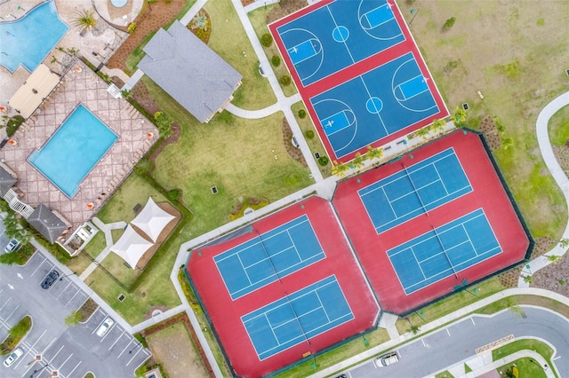 birds eye view of property