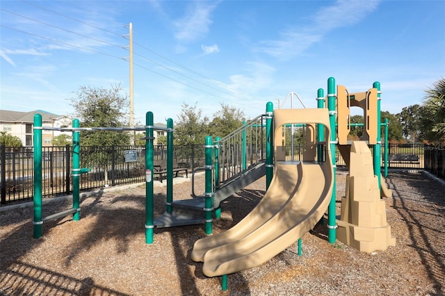 view of play area