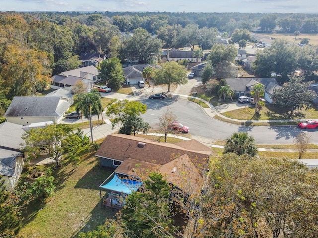 bird's eye view featuring a residential view